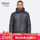 Rab 睿坡Generator Alpine男士户外保暖轻便携棉服540g QIO-84 炭黑/橙色 M