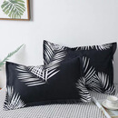 枕芯带枕套枕头单人学生宿舍简约可爱家用双人午睡小枕头 黑雨林1枕芯加1枕套