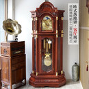 汉时（Hense） 实木机械落地钟座钟客厅别墅豪华立钟欧式报时钟表HG6189 刺猬紫檀+赫姆勒12音机芯+铜柱