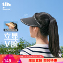 蕉下（beneunder）空顶帽防晒帽遮阳帽女太阳帽子遮脸防紫外线短檐漫暮黑UR530
