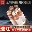 珠江电缆珠江国标无氧纯铜YJV 2345芯50/70/95/120/150/180/2 国标保检YJV +1芯 2芯50平方毫米10m