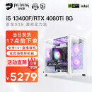 名龙堂 灵龙 13代i5组装电脑台式主机办公游戏电竞直播DIY兼容机整机台式机组装机全套设计渲染 抢鲜版：13400F/RTX4060Ti