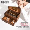 雷曼士rhymes雷曼士胡桃木相框音乐首饰盒定制八音盒女友生日情人节七夕 78音曲库选曲/联系客服