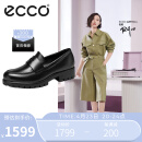 爱步（ECCO）爱步(ECCO)单鞋女乐福鞋厚底一脚蹬 摩登系列49001301001 黑色37