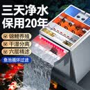 HASE鱼池水循环过滤系统室外庭院净水过滤器大型锦鲤池外置过滤箱 【幻彩瀑布】65立方鱼池用豪华套餐