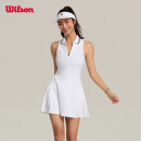 威尔胜（Wilson）官方夏季女士ALL COURT透气紧身运动连衣裙网球服 WW00397431WTA-亮白色 S /165/84A