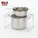 无印良品（MUJI） 不锈钢水槽下收纳架 置物架 整理 厨房用具 卫生间 小 / 长37*宽24*高19cm