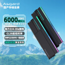 阿斯加特（Asgard）32GB(16Gx2)套 DDR5 6000 台式机内存条 RGB灯条-女武神·瓦尔基里Ⅱ代【C28】极夜黑