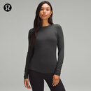 lululemon丨Hold Tight 女士紧身剪裁长袖 T 恤 透气 LW3HG0S 杂色黑 S /6
