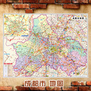 2024新款成都市地图墙贴超大巨幅交通行政区划图装饰画海报 成都市行政区划图（含交通） 150*200（超级大，推荐）油画布材质（有配送双