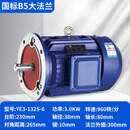 上海聂乔三相异步电动机0.75/1.1/1.5/2.2/3/4/5.5/7.5KW千瓦B5立式电机 立式国标3KW-6级/960转三相电机