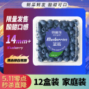 京鲜生 国产蓝莓 12盒 约125g/盒 14mm+ 新鲜水果 源头直发 包邮