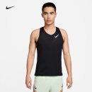 耐克（NIKE）官方AEROSWIFT DRI-FIT ADV男子速干跑步背心春季FN4232 010黑/山峰白 XL