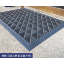 室外防滑地垫门口进门脚垫户外商用除尘门垫入户门外酒店防水地毯 单刷-灰底灰刷5年踩不坏 可定制/0.5平方起