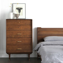 NORHOR北欧表情/中古复古风进口/E10实木5斗柜/内衣柜橡木G 胡桃木色 0.8m 现货 组装