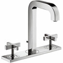 汉斯格雅（Hansgrohe）德国汉斯格雅雅生奇特里奥三孔十字双把手台盆面盆水龙头39133007 39133007 铬色整套