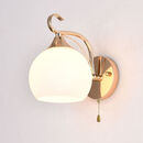 祎琳（yilin）壁灯卧室墙壁床头灯简约现代创意欧式美式led客厅过道楼梯灯具 B09配送LED 三色+拉线开关