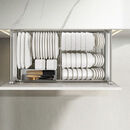 悍高（HIGOLD）铂金2.0系列拉篮三边篮时尚碳钢纳米线式拉篮地柜碗篮橱柜收纳 800柜碗篮-单层