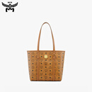 【95成新】MCM 【12期免息】TONI小号单肩手提女包托特包购物袋 干邑色 