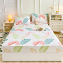 雅芳婷全棉床笠单件纯棉床单防滑床罩1.8m床垫保护套全包防尘套 卡西娅 150cmx200cm