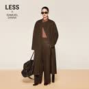 LESS【Samuel系列】冬绵羊毛双面呢大衣长款高级感外套2O0811340 223浓咖 L