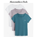 Abercrombie & Fitch经典小麋鹿图案女装夏季美式3件组合装圆领短袖T恤139-4670 多色 XS 160/84A