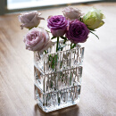 私花主义水晶玻璃花瓶璀璨烛台家居装饰品摆件鲜花水养花瓶-20艾达透明