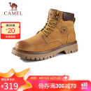 骆驼（CAMEL）男士马丁靴户外情侣高帮大黄靴 GE122W7757T 金黄 41