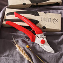 HC花艺剪 日本进口花枝剪 修枝剪刀剪枝剪 园艺剪刀 硬枝剪 坂源枝剪【P180红色】+弹簧