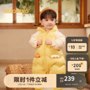 巴拉巴拉婴儿连体衣羽绒服男童2023女童秋冬哈衣爬服萌趣时尚