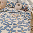 谷蝶（GUDIE）毛毯牛奶绒珊瑚法兰绒空调沙发盖毯办公室披肩午睡毯子床上用 牛奶绒-星辰 100x150cm/婴儿毯