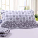 卟橡老上海枕巾老式枕巾加厚加大一对装柔软卡通不掉色 十字花灰色[一对装] 50*73cm