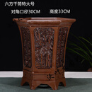 中国风紫砂兰花花盆君子兰陶瓷特大号大号批发兰花专用盆 中国风六方千筒特大号