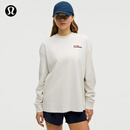 lululemon丨Heavyweight 女士高克重棉质圆领长袖 T 恤 LW3IA9S 骨白 M