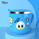 迪士尼牛奶杯儿童直饮牛奶杯316不锈钢食品级儿童饮水杯钢印刻度260ml 唐老鸭