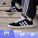 adidas GRAND COURT BASE 00s休闲麂皮板鞋男女阿迪达斯轻运动 黑色/白色/树脂黄 37