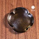 李小白纯银9999茶道配件 纯银杯托 纯手工杯托 四瓣锤点杯托 6个豪华套装