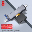 川宇 USB-C3.0高速手机多功能合一 OTG读卡器 支持TF/SD卡 Type-c安卓苹果手机电脑相机通用