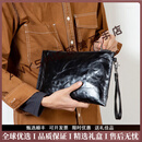 ANYSMIC奢侈高档品牌轻奢品牌男士手拿包男真皮长款拉链钱包多功能牛皮夹 补货链接勿拍