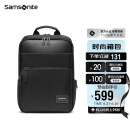 新秀丽（Samsonite）电脑包双肩包14英寸男女背包商务书包旅行笔记本包 TT0黑色