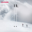 ATOMICATOMIC阿托米克滑雪杖4星全山形碳/铝质杖杆雪竿专业雪地装备雪杆 白色-4星铝杖 AJ5005710 105cm