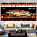 布达拉宫背景布挂布西藏民族文化藏式挂画房间客厅主播挂毯墙画布 布达拉宫94横版 宽2.0米x高1.5米（送安装包加绒