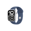 【99成新】AppleWatchSeries10GPS款42毫米银色铝金属表壳丹宁色运动型表带S/MMX1J3CH/B