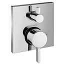 汉斯格雅（Hansgrohe） 现代压力平衡淋浴阀装饰 黄铜镀铬转向器 单把手15cm宽