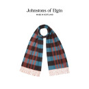 JOHNSTONS OF ELGIN【Nancy联名系列】Building Lights格纹纯羊绒围巾 红色&木炭色&黑色