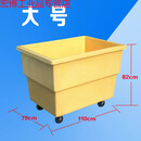 适用洗衣房工厂大型布草车酒店手推车布草框推货车服装厂房收集车 玻璃钢大号不含运费