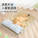 猫窝夏天凉席垫四季通用猫咪床垫子夏季幼猫宠物用品沙发狗狗睡垫 隔离地面避免皮肤病[星星月亮] L[建议30斤内猫咪](以实际尺寸