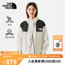 北面（The North Face）皮肤衣女连帽夹克户外防风防泼水休闲外套春季上新|5JXO QLI/米色 M/160