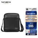 新秀丽（Samsonite）斜挎包精品男士单肩包超纤挎包时尚男包休闲实用TN5*09004黑色