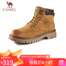 骆驼（CAMEL）男士马丁靴户外情侣高帮大黄靴 GE122W7757T 金黄 40